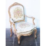 A French style armchair. H97cm