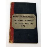 West Lancashire Railway Proceedings In Opposition By Leeds Derby & Sefton 1873