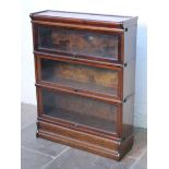 A Globe-Wernicke sectional bookcase. W87cm D27cm H115cm