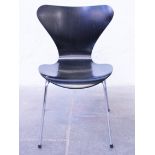 A Fritz Hanson Butterfly chair designed by Arne Jacobsen. H76.5cm