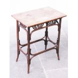 An early 20th Century beech bentwood occasional table. H70cm