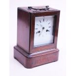 A French Jacobs & Lucas rosewood mantel clock. H24cm