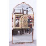 An Art Deco mirror. 68cm x 125cm