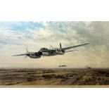 Gerald Coulson, "Low Level Strike - 1943", limited edition colour print, 67cm x 51cm, blindstamp