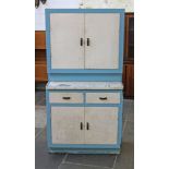 An aluminum kitchenette. W91cm D49cm H180cm.