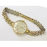 A ladies Rotary 9ct gold wristwatch and strap, gross wt. 16.3g.