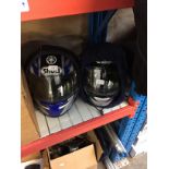 2 SHOEI MOTORCYCLE HELMETS