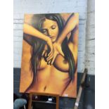 A CANVAS PRINT OF A NUDE LADY