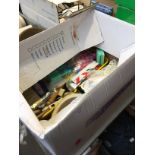 A BOX OF KITCHEN ITEMS