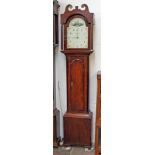 An oak long case clock 'Robert Bartliff Malton'. H214cm.