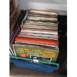 BOX OF LP RECORDS