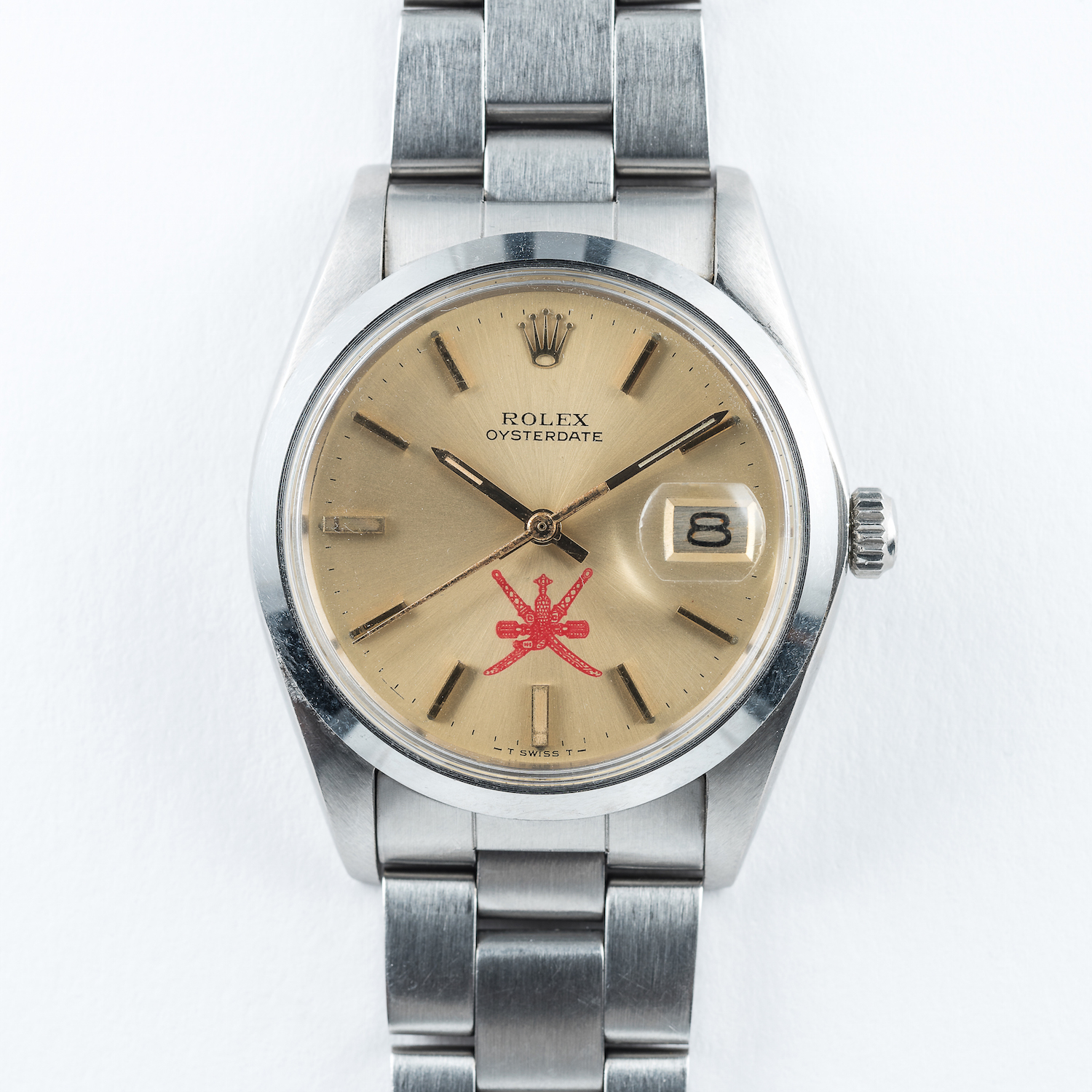 A RARE GENTLEMAN'S STAINLESS STEEL ROLEX OYSTERDATE PRECISION BRACELET WATCH CIRCA 1977, REF. 6694 - Image 2 of 3