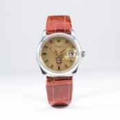 A RARE GENTLEMAN'S STAINLESS STEEL ROLEX OYSTERDATE PRECISION WRIST WATCH CIRCA 1970s, REF. 6694