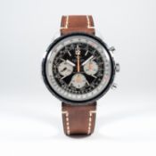 A GENTLEMAN'S STAINLESS STEEL BREITLING NAVITIMER CHRONOGRAPH WRIST WATCH CIRCA 1970s, REF. 0816 
D: