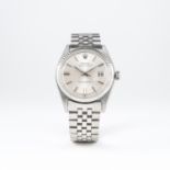 A GENTLEMAN'S STEEL & WHITE GOLD ROLEX OYSTER PERPETUAL DATEJUST BRACELET WATCH CIRCA 1968, REF.