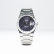 A RARE GENTLEMAN'S STAINLESS STEEL ROLEX OYSTERQUARTZ DATEJUST BRACELET WATCH CIRCA 1978, REF. 17000