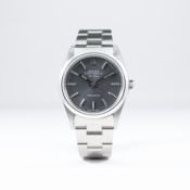 A GENTLEMAN'S  "N.O.S." STAINLESS STEEL ROLEX OYSTER PERPETUAL AIR KING PRECISION BRACELET WATCH
