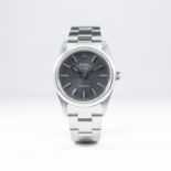 A GENTLEMAN'S  "N.O.S." STAINLESS STEEL ROLEX OYSTER PERPETUAL AIR KING PRECISION BRACELET WATCH