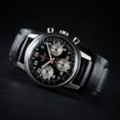 A RARE GENTLEMAN'S STAINLESS STEEL BREITLING TOP TIME 24 HOUR WRIST WATCH CIRCA 1960s, REF. 824