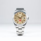 A RARE GENTLEMAN'S STAINLESS STEEL ROLEX OYSTERDATE PRECISION BRACELET WATCH CIRCA 1977, REF. 6694