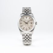 A GENTLEMAN'S STAINLESS STEEL ROLEX OYSTER PERPETUAL AIR KING DATE PRECISION BRACELET WATCH CIRCA