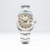 A GENTLEMAN'S STAINLESS STEEL ROLEX OYSTERDATE PRECISION BRACELET WATCH CIRCA 1960, REF. 6694 
D: