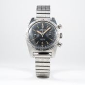 A GENTLEMAN`S STAINLESS STEEL LE CHEMINANT MASTER MARINER CHRONOGRAPH BRACELET WATCH CIRCA 1960s