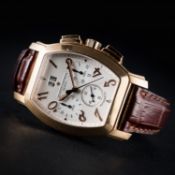 A GENTLEMAN'S 18K SOLID PINK GOLD VACHERON CONSTANTIN ROYAL EAGLE GRANDE DATE AUTOMATIC