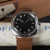 A GENTLEMAN'S STAINLESS STEEL PANERAI RADIOMIR 1936 WRIST WATCH DATED 2007, REF. PAM 00249 SPECIAL