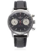 A GENTLEMAN`S STAINLESS STEEL BREITLING TOP TIME CHRONOGRAPH WRIST WATCH CIRCA 1960s, REF. 2002-33