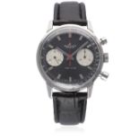 A GENTLEMAN`S STAINLESS STEEL BREITLING TOP TIME CHRONOGRAPH WRIST WATCH CIRCA 1960s, REF. 2002-33