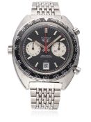 A RARE GENTLEMAN'S STAINLESS STEEL HEUER "VICEROY" AUTAVIA CHRONOGRAPH BRACELET WATCH CIRCA 1970s,