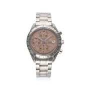 A GENTLEMAN'S STAINLESS STEEL OMEGA SPEEDMASTER AUTOMATIC CHRONOGRAPH BRACELET WATCH DATED 2002,