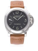 A GENTLEMAN'S STAINLESS STEEL PANERAI LUMINOR MARINA WRIST WATCH DATED 2010, PAM00111 WITH BOX &