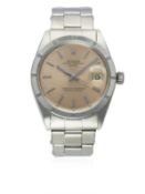 A GENTLEMAN'S STAINLESS STEEL ROLEX OYSTER PERPETUAL DATE BRACELET WATCH CIRCA 1969, REF. 1501 D: