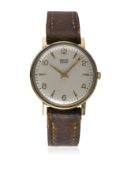 A GENTLEMAN'S 9CT SOLID GOLD SMITHS EVEREST WRIST WATCH CIRCA 1970 PRESENTED TO EMPLOYEE AT SMITHS