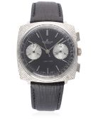 A GENTLEMAN`S BREITLING TOP TIME CHRONOGRAPH WRIST WATCH CIRCA 1970, REF. 2007 D: Black dial with