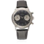 A GENTLEMAN'S STAINLESS STEEL BREITLING TOP TIME CHRONOGRAPH WRIST WATCH CIRCA 1960s, REF. 2002 D: