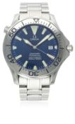 A GENTLEMAN'S FULL SIZE STAINLESS STEEL OMEGA SEAMASTER AUTOMATIC PROFESSIONAL 300 BRACELET WATCH