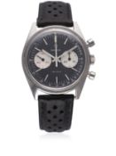 A RARE GENTLEMAN`S STAINLESS STEEL OMEGA DE VILLE CHRONOGRAPH WRIST WATCH CIRCA 1970, REF. 145.