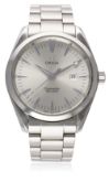 A GENTLEMAN'S STAINLESS STEEL OMEGA SEAMASTER AQUA TERRA BRACELET WATCH DATED 2007, REF. 25173000