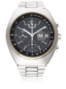 A GENTLEMAN'S STAINLESS STEEL OMEGA SPEEDMASTER MARK 4.5 AUTOMATIC CHRONOGRAPH BRACELET WATCH