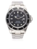 A GENTLEMAN'S STAINLESS STEEL ROLEX OYSTER PERPETUAL DATE SEA DWELLER BRACELET WATCH DATED 1992,