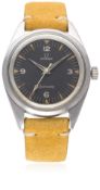 A RARE GENTLEMAN'S STAINLESS STEEL OMEGA RAILMASTER WRIST WATCH CIRCA 1963, REF. 135004-63 D: