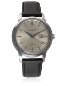 A RARE GENTLEMAN'S STAINLESS STEEL IWC INGENIEUR WRIST WATCH DATED 1965, REF. 666A WITH IWC BOX &