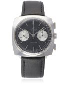 A GENTLEMAN`S BREITLING TOP TIME CHRONOGRAPH WRIST WATCH CIRCA 1970, REF. 2006 D: Black dial with