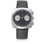 A GENTLEMAN`S BREITLING TOP TIME CHRONOGRAPH WRIST WATCH CIRCA 1970, REF. 2006 D: Black dial with