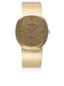 A GENTLEMAN'S 18K SOLID GOLD PATEK PHILIPPE ELLIPSE QUARTZ BRACELET WATCH CIRCA 1980s D: Gold