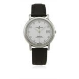 A GENTLEMAN'S STAINLESS STEEL ULYSEE NARDIN SAN MARCO AUTOMATIC CHRONOMETER WRIST WATCH CIRCA 1990s,