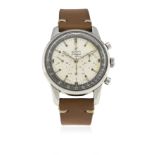 A RARE GENTLEMAN'S STAINLESS STEEL ENICAR SHERPA GRAPH CHRONOGRAPH WRIST WATCH CIRCA 1960s, REF.